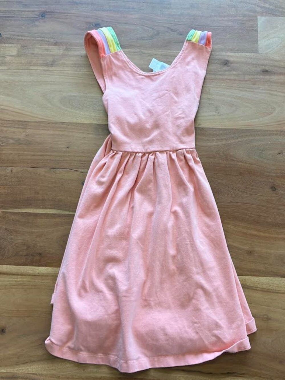 Hanna Andersson- Rainbow Crossback Skater Dress with Pockets